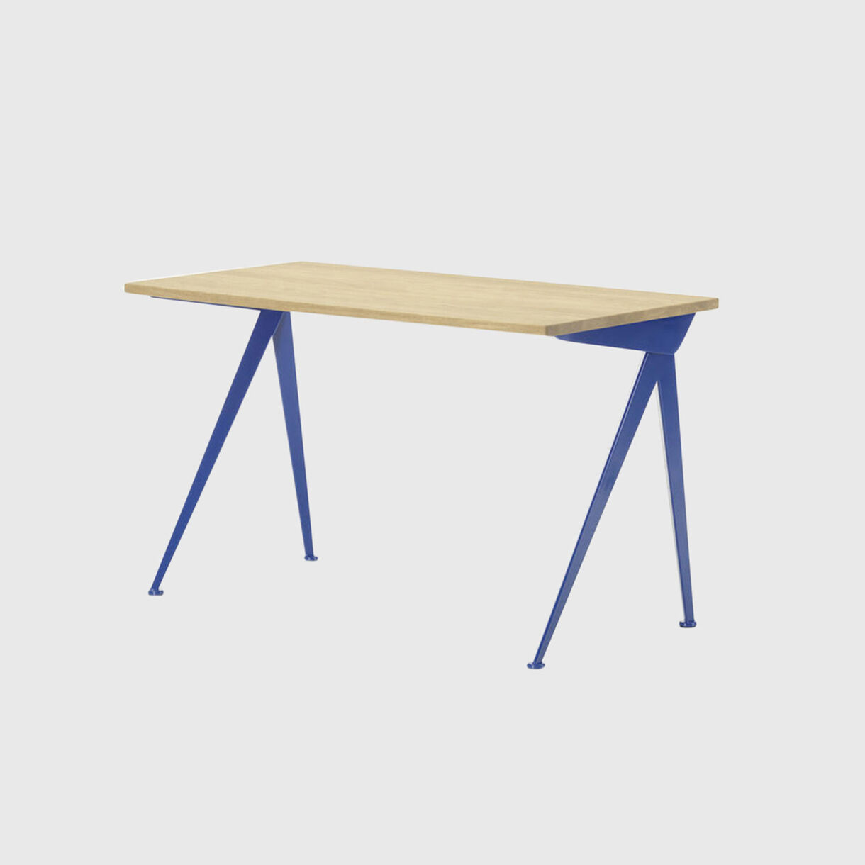 Compas Direction Desk, Bleu Marcoule, Natural Oak